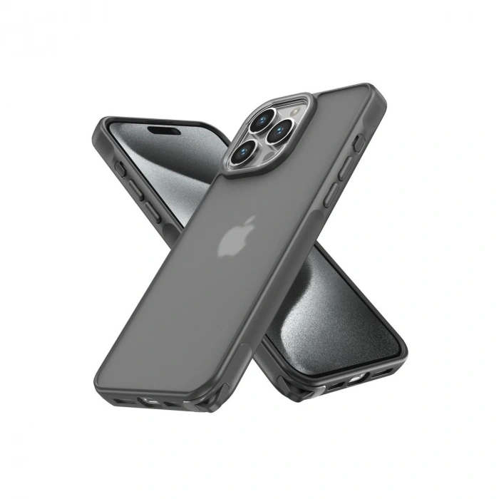 İphone 13 Pro Max Kılıf Elegant Kapak - Titan Gri