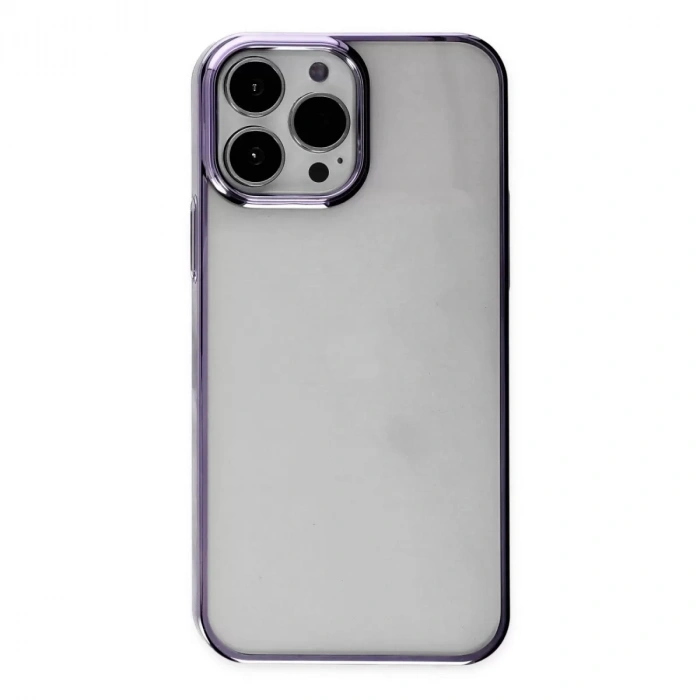 İphone 13 Pro Max Kılıf Element Silikon - Mor