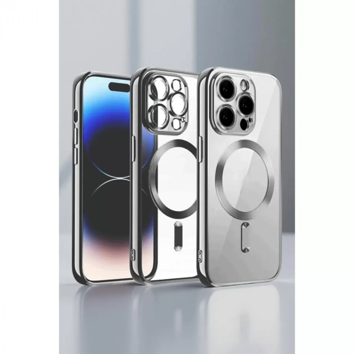İphone 13 Pro Max Kılıf Kross Magneticsafe Kapak - Titan Gri