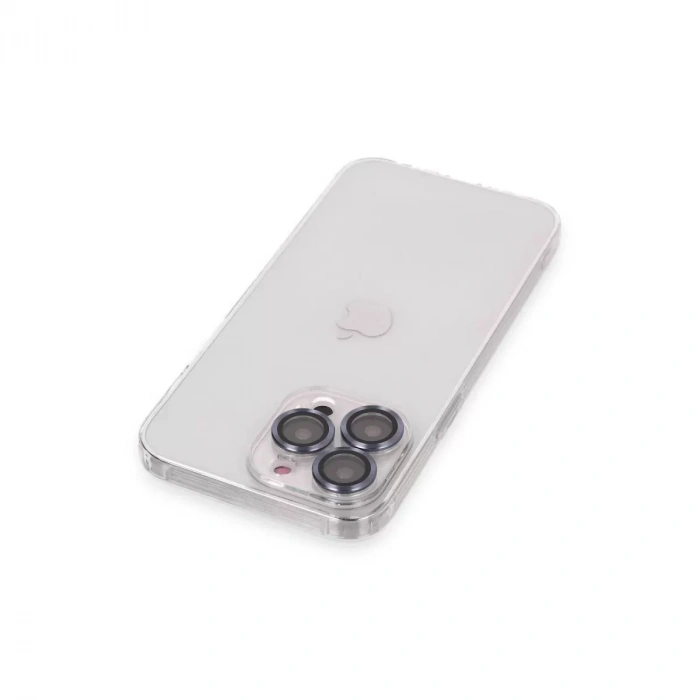 İphone 13 Pro Max Kılıf Luko Lens Silikon - Sierra Blue