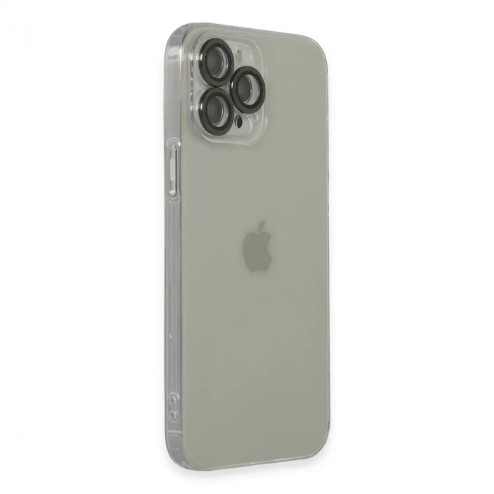 İphone 13 Pro Max Kılıf Luko Lens Silikon - Yeşil
