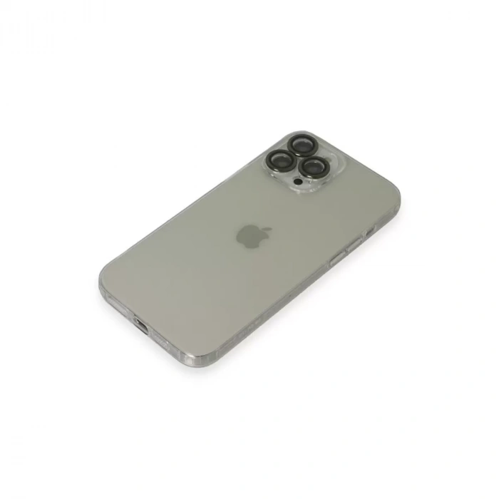 İphone 13 Pro Max Kılıf Luko Lens Silikon - Yeşil