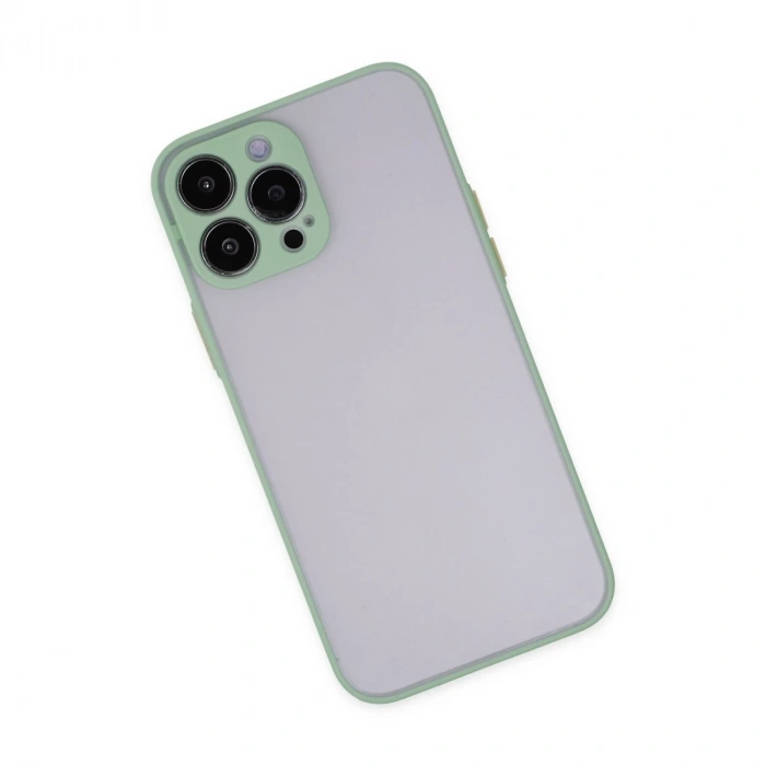 İphone 13 Pro Max Kılıf Montreal Silikon Kapak - Turkuaz