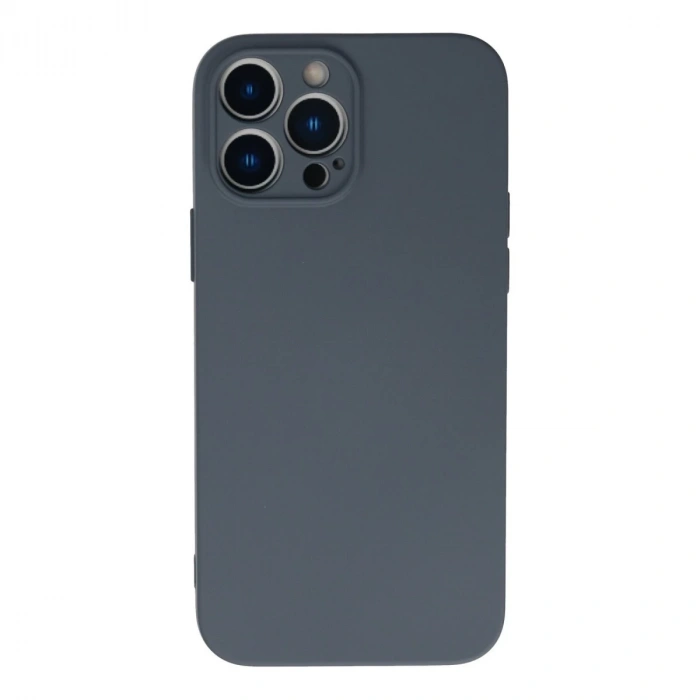 İphone 13 Pro Max Kılıf Nano İçi Kadife Silikon - Gri