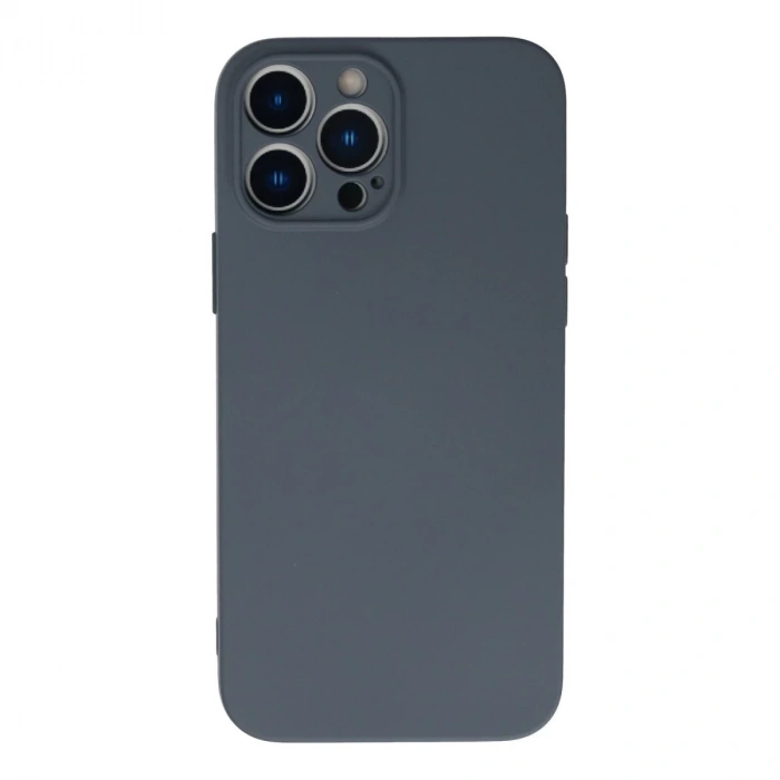 İphone 13 Pro Max Kılıf Nano İçi Kadife Silikon - Gri