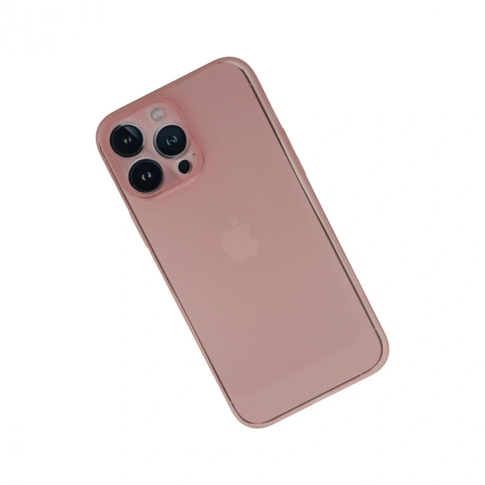 İphone 13 Pro Max Kılıf Pp Ultra İnce Kapak - Pembe