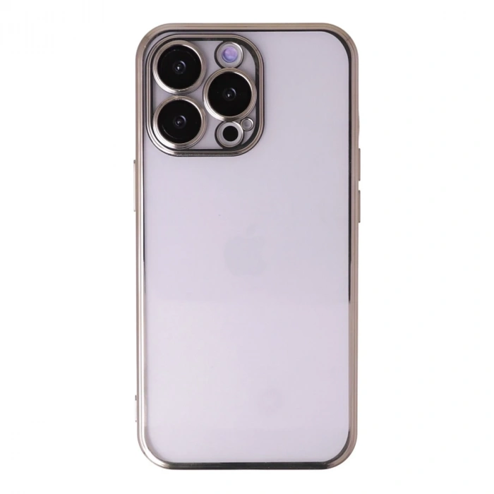 İphone 13 Pro Max Kılıf Razer Lensli Silikon - Gold