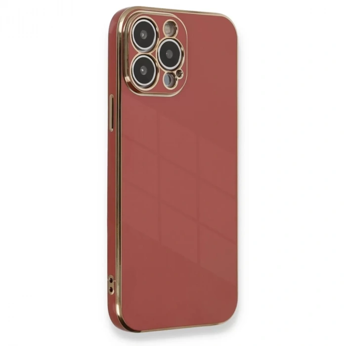 İphone 13 Pro Max Kılıf Volet Silikon - Kırmızı