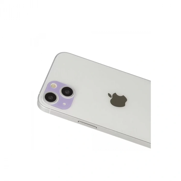 İphone 13 Rainbow Kamera Lens Koruma Cam - Mor