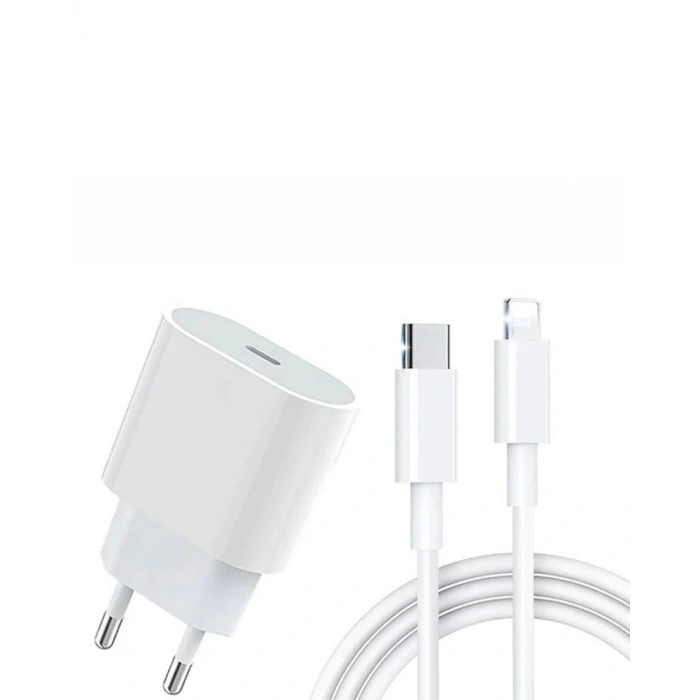iPhone 14 13 12 11 XR XS Max 20W Lightning Şarj Adaptörü Kablo Dahil
