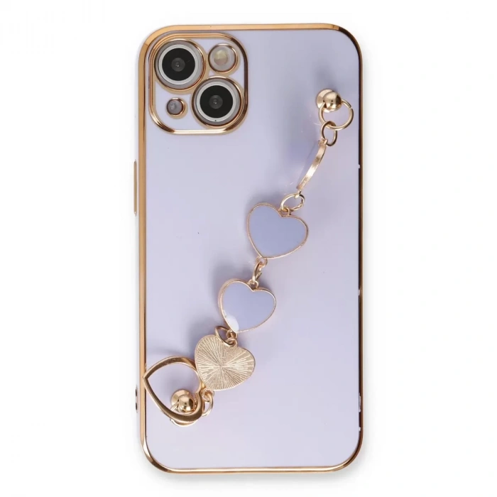İphone 14 Kılıf Esila Silikon - Lila