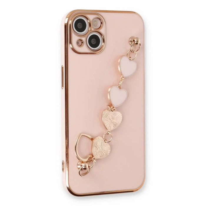 İphone 14 Kılıf Esila Silikon - Pudra