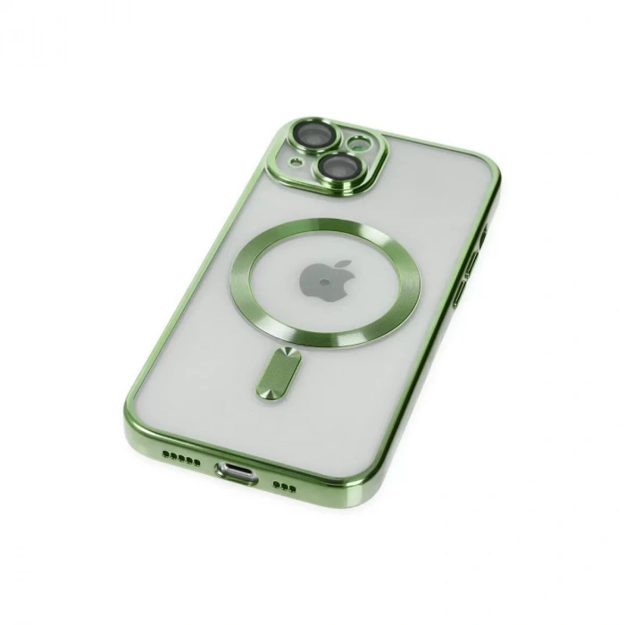 İphone 14 Kılıf Kross Magneticsafe Kapak - Koyu Yeşil