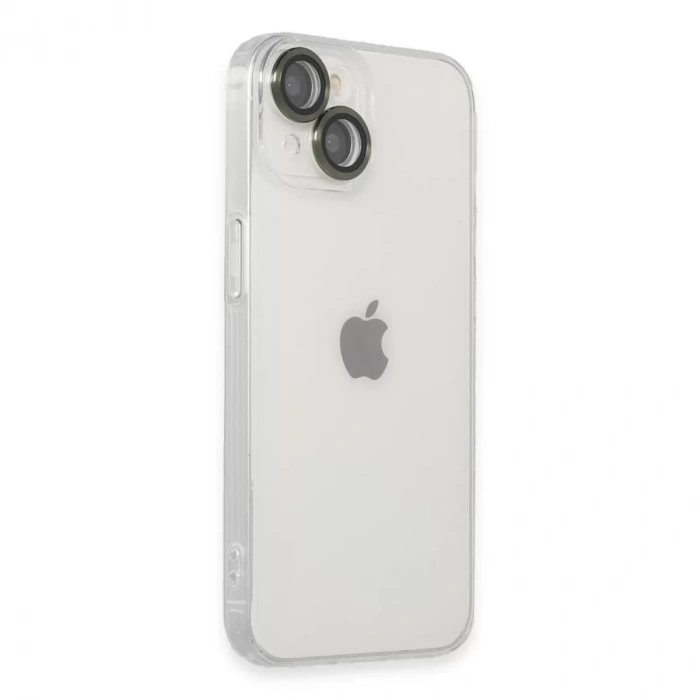 İphone 14 Kılıf Luko Lens Silikon - Yeşil