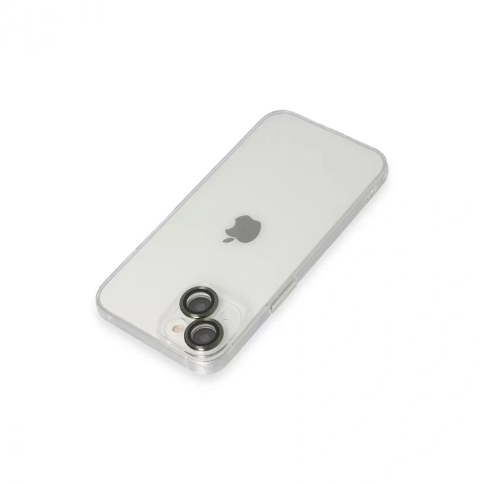 İphone 14 Kılıf Luko Lens Silikon - Yeşil