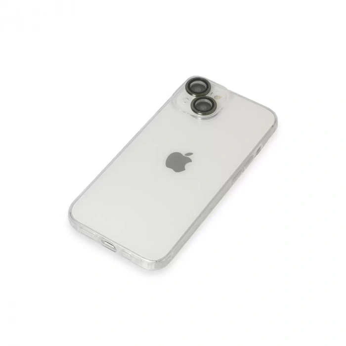 İphone 14 Kılıf Luko Lens Silikon - Yeşil