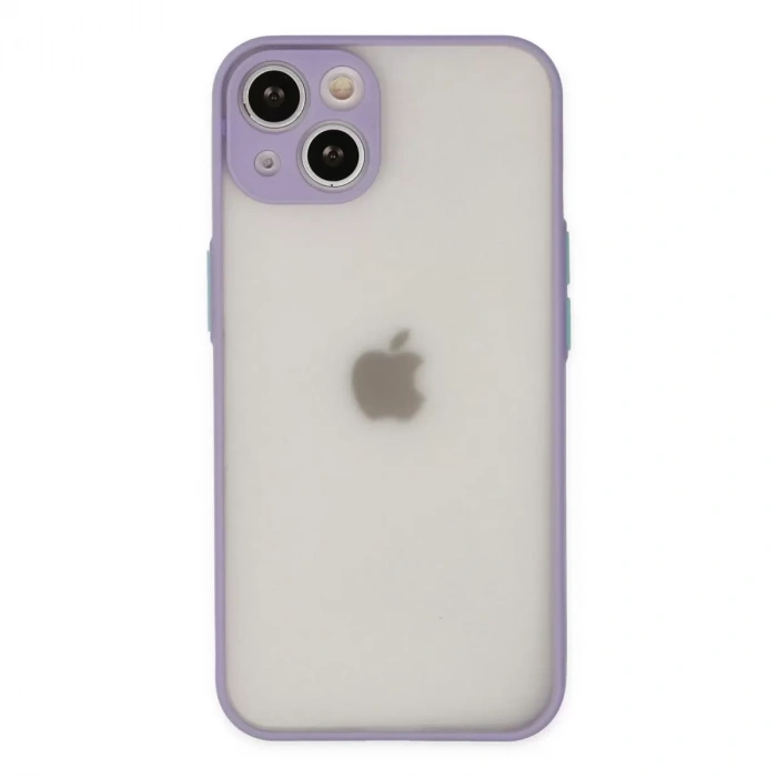 İphone 14 Kılıf Montreal Silikon Kapak - Mor