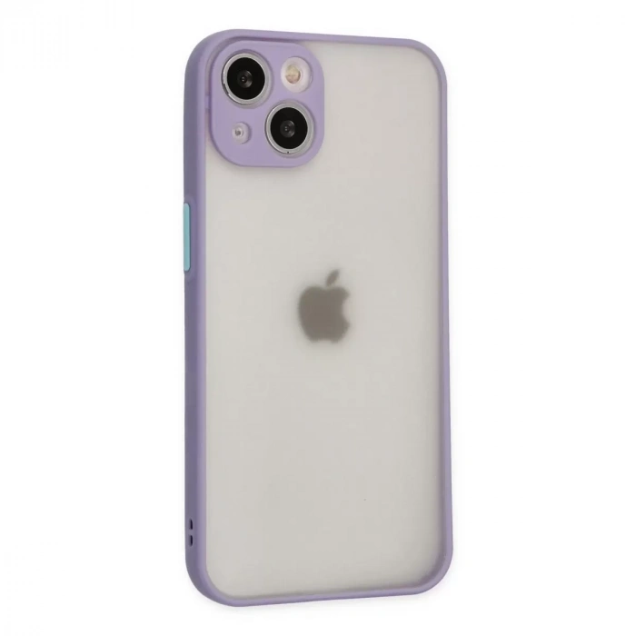 İphone 14 Kılıf Montreal Silikon Kapak - Mor