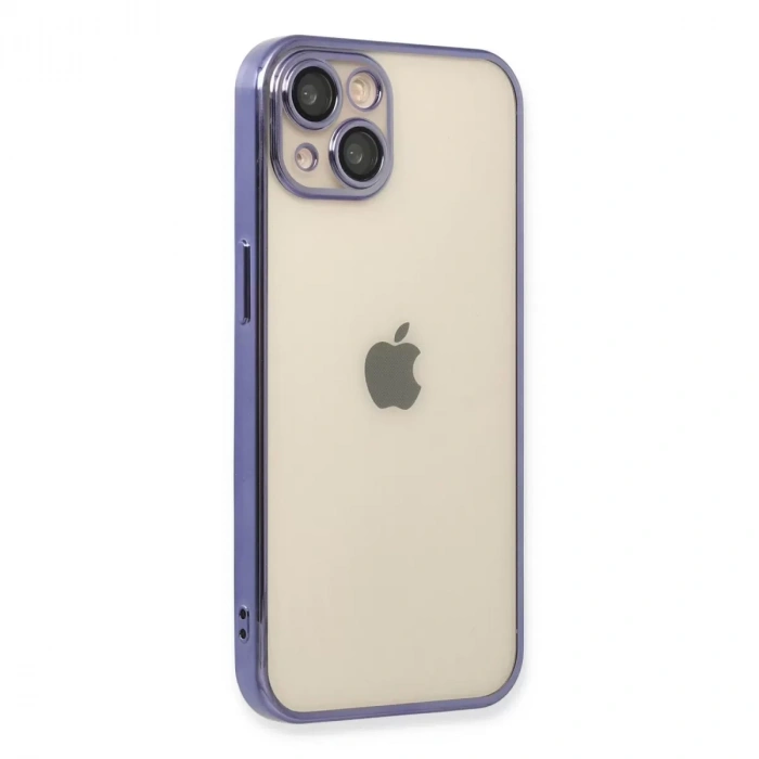 İphone 14 Kılıf Razer Lensli Silikon - Mor
