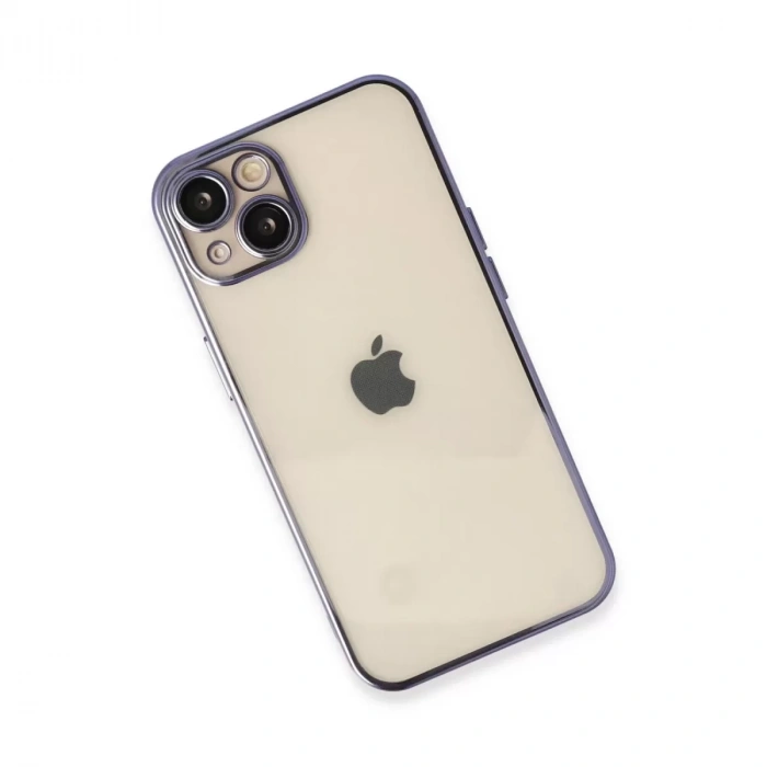 İphone 14 Kılıf Razer Lensli Silikon - Mor