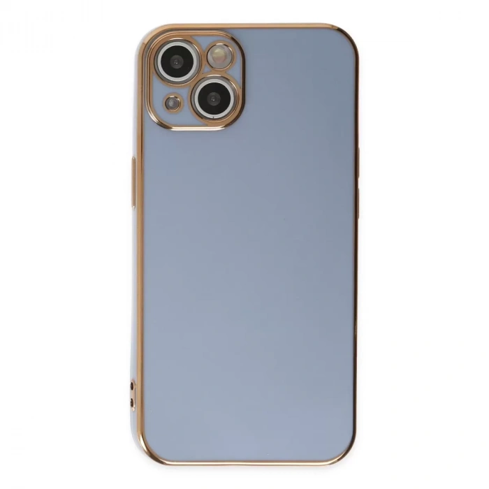 İphone 14 Kılıf Volet Silikon - Mavi