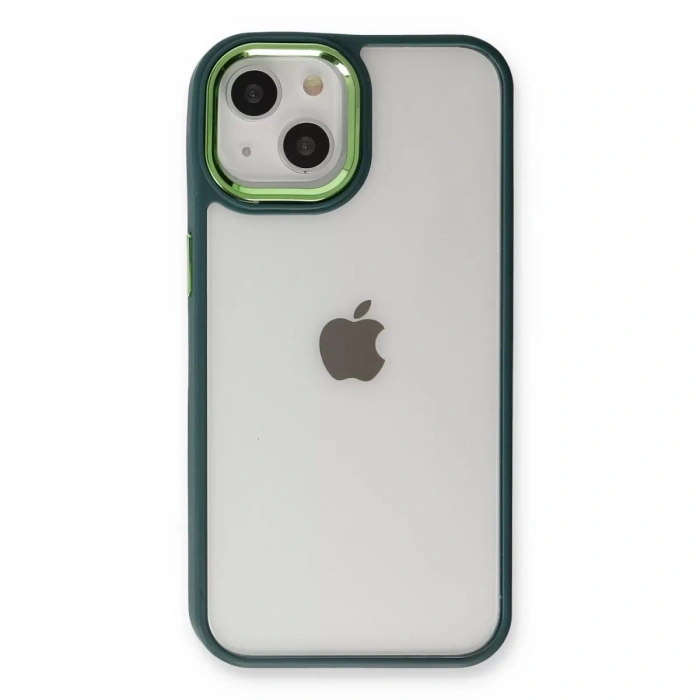 İphone 14 Plus Kılıf Dora Kapak - Haki Yeşil