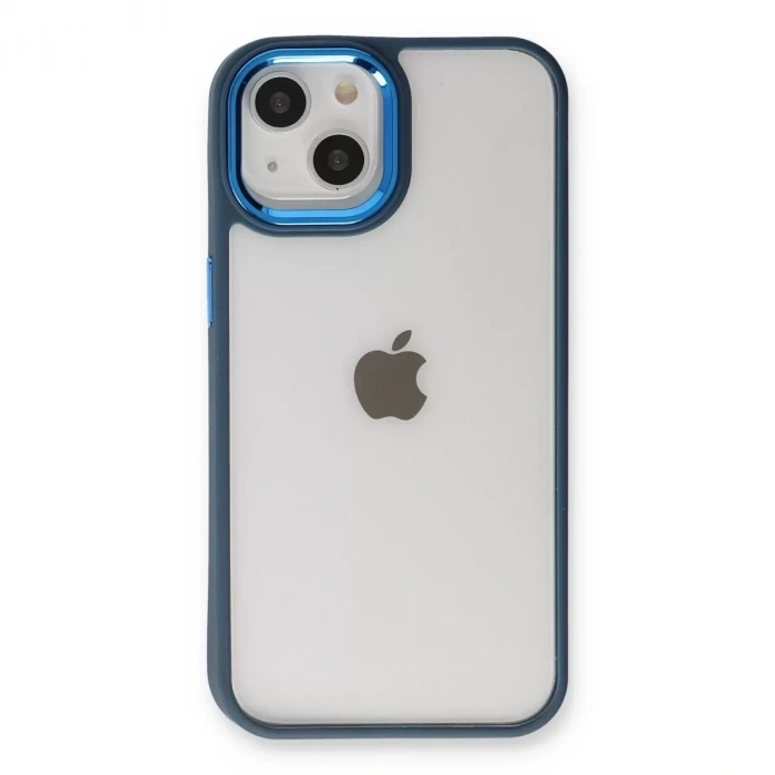 İphone 14 Plus Kılıf Dora Kapak - Mavi