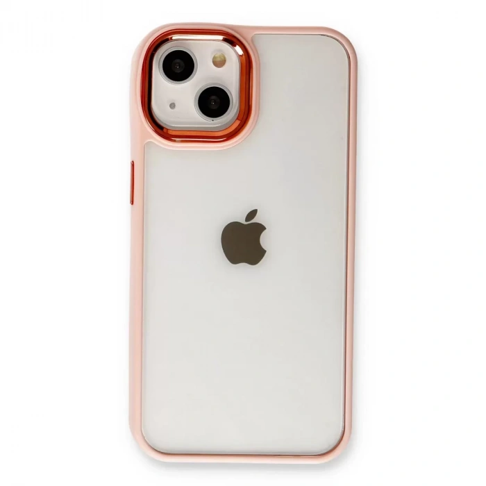İphone 14 Plus Kılıf Dora Kapak - Pudra
