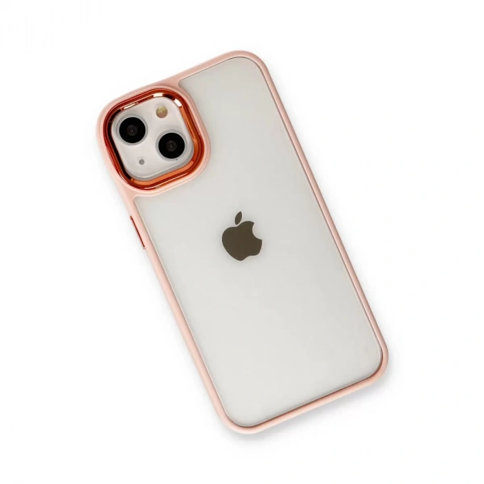 İphone 14 Plus Kılıf Dora Kapak - Pudra
