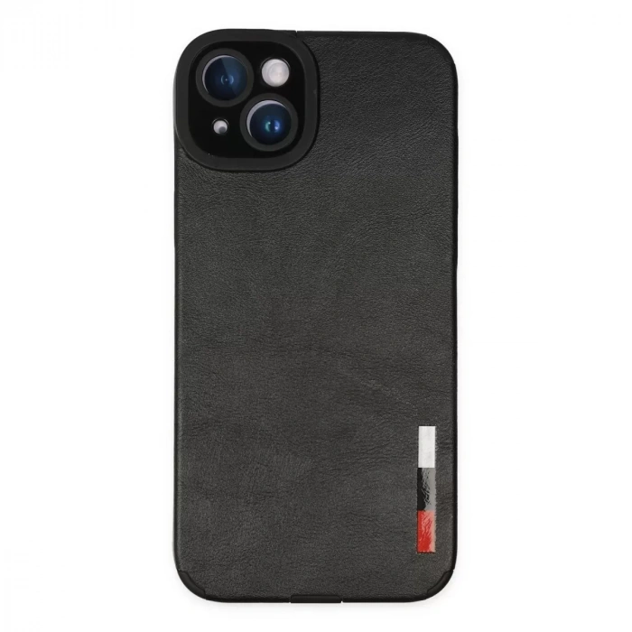 İphone 14 Plus Kılıf Loop Deri Silikon - Siyah