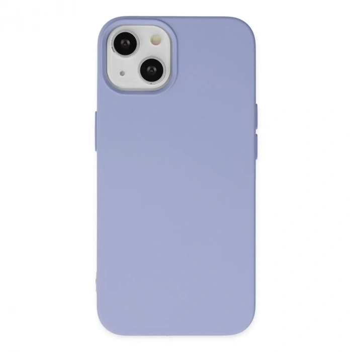 İphone 14 Plus Kılıf Nano İçi Kadife Silikon - Lila