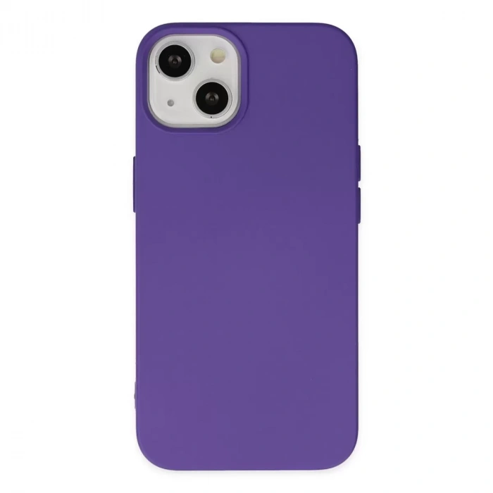 İphone 14 Plus Kılıf Nano İçi Kadife Silikon - Mor