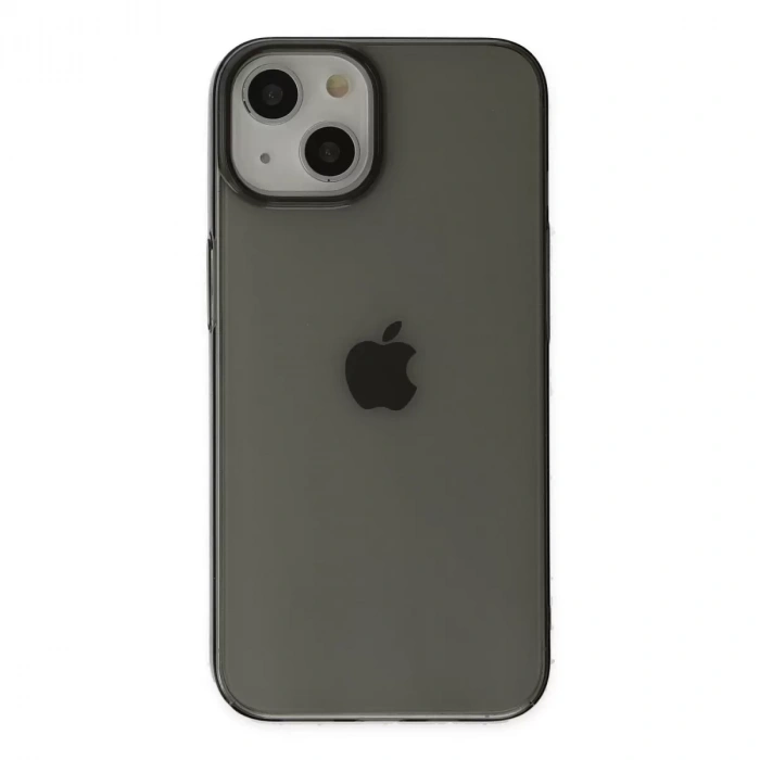 İphone 14 Plus Kılıf Pc Sert Şeffaf Kapak - Siyah