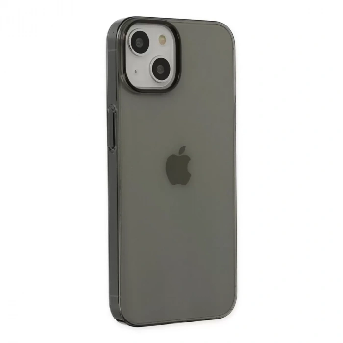 İphone 14 Plus Kılıf Pc Sert Şeffaf Kapak - Siyah