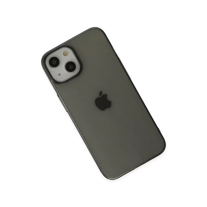 İphone 14 Plus Kılıf Pc Sert Şeffaf Kapak - Siyah
