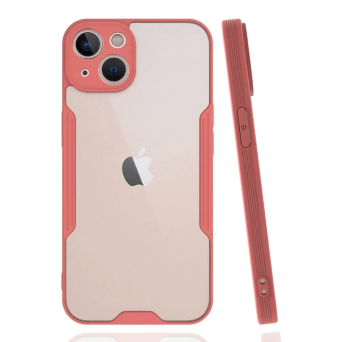 İphone 14 Plus Kılıf Platin Silikon - Pembe