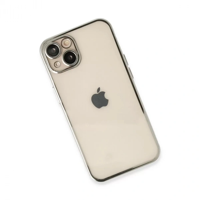 İphone 14 Plus Kılıf Razer Lensli Silikon - Gümüş
