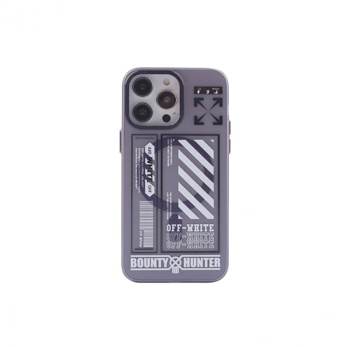 İphone 14 Pro Kılıf Apollo Magneticsafe Desenli Kapak - Apollo Mor - 1