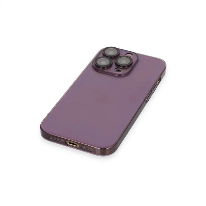 İphone 14 Pro Kılıf Armada Lensli Kapak - Derin Mor