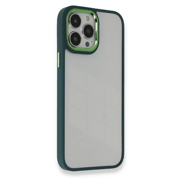 İphone 14 Pro Kılıf Dora Kapak - Haki Yeşil