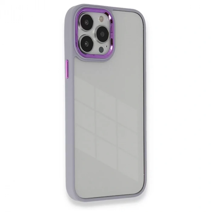 İphone 14 Pro Kılıf Dora Kapak - Lila