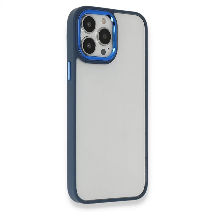 İphone 14 Pro Kılıf Dora Kapak - Mavi