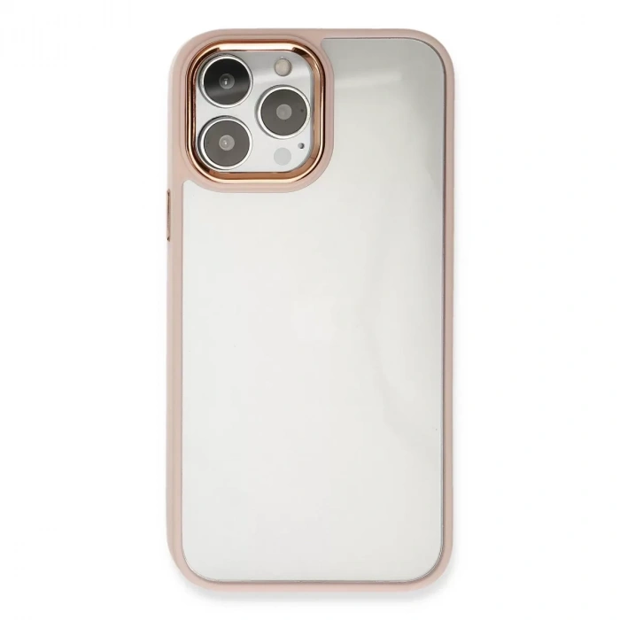 İphone 14 Pro Kılıf Dora Kapak - Pudra