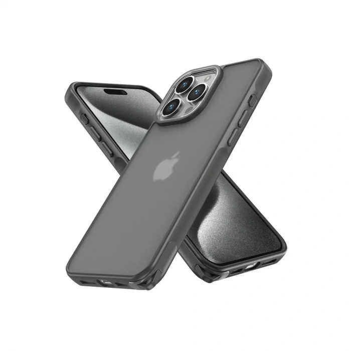 İphone 14 Pro Kılıf Elegant Kapak - Titan Gri