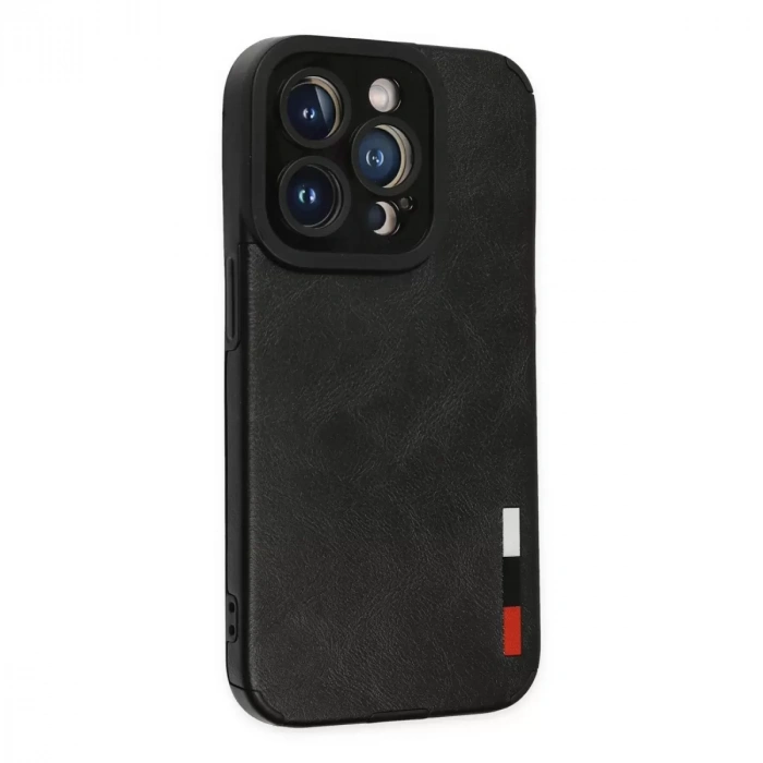 İphone 14 Pro Kılıf Loop Deri Silikon - Siyah