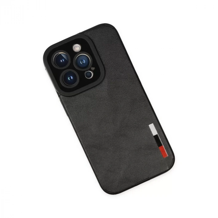 İphone 14 Pro Kılıf Loop Deri Silikon - Siyah