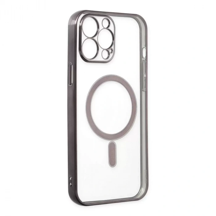 İphone 14 Pro Kılıf Magneticsafe Lazer Silikon - Siyah