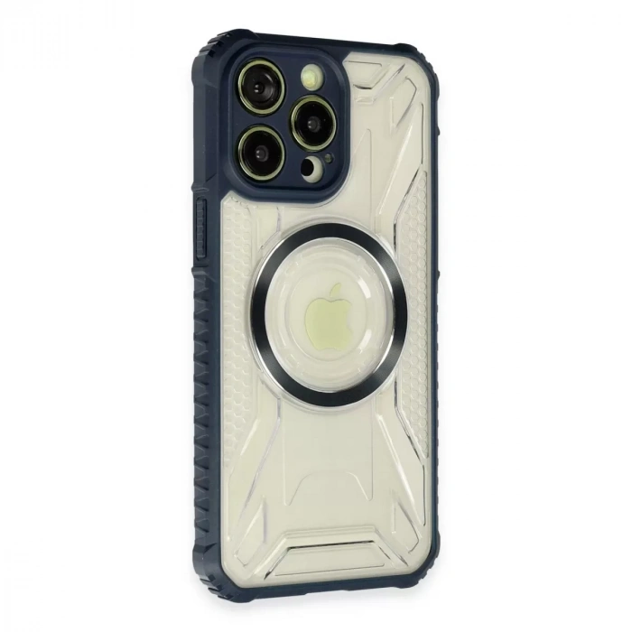 İphone 14 Pro Kılıf Prag Magneticsafe Kapak - Lacivert