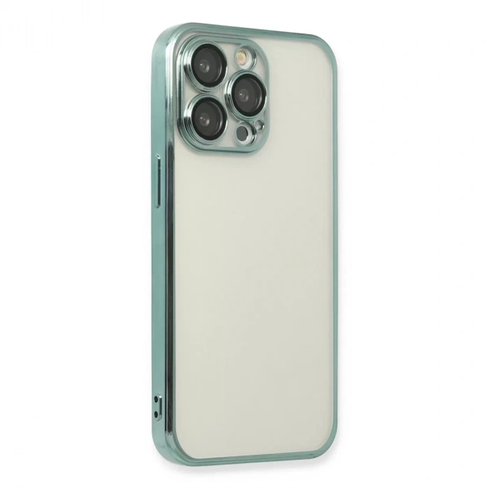İphone 14 Pro Kılıf Razer Lensli Silikon - Yeşil