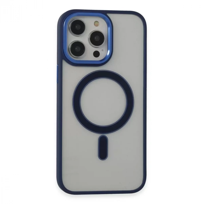 İphone 14 Pro Kılıf Room Magneticsafe Silikon - Lacivert